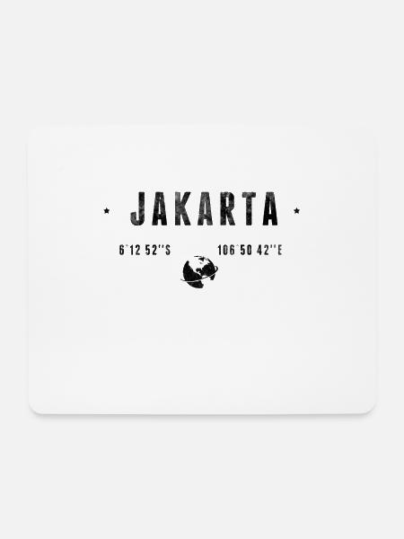 Jakarta - Mousepad (Querformat) - Weiß
