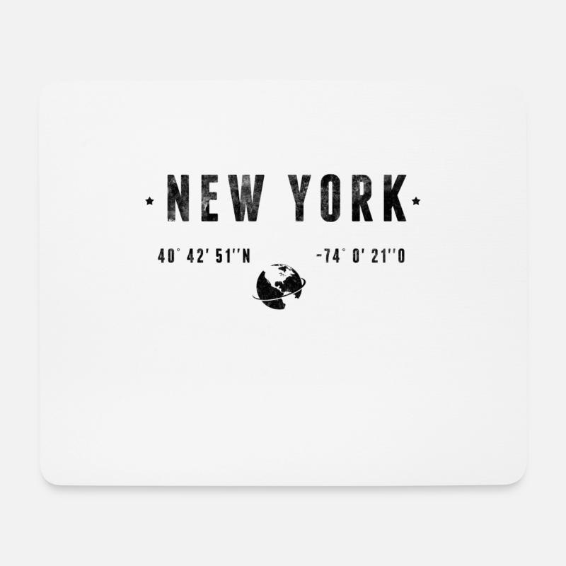 New York - Mouse Pad (horizontal) - white