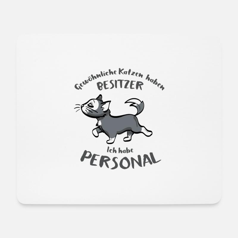 Lustiges Katzen Geschenk - Mousepad (Querformat) - Weiß