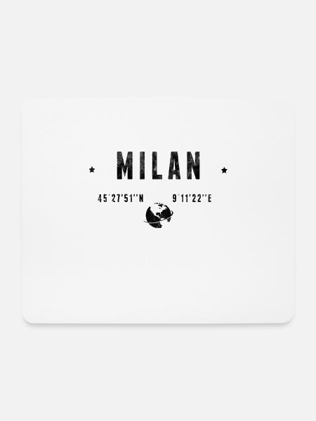 Milan - Mousepad (Querformat) - Weiß