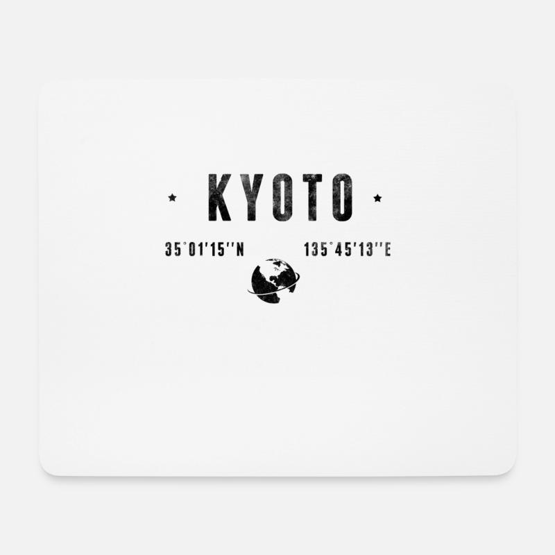 Kyoto - Mousepad (Querformat) - Weiß