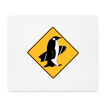 surfing_penguins - Mousepad (Querformat) - Weiß - Vorne