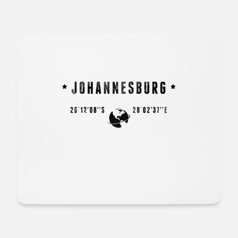 Johannesburg - Mousepad (Querformat) - Weiß