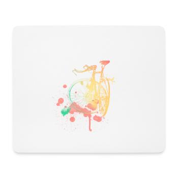 vélo - Tapis de souris (format paysage) - blanc - Devant