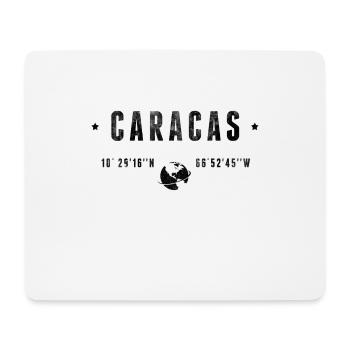 Caracas Coordonnées Géographiques Stylisées - Tapis de souris (format paysage) - blanc - Devant