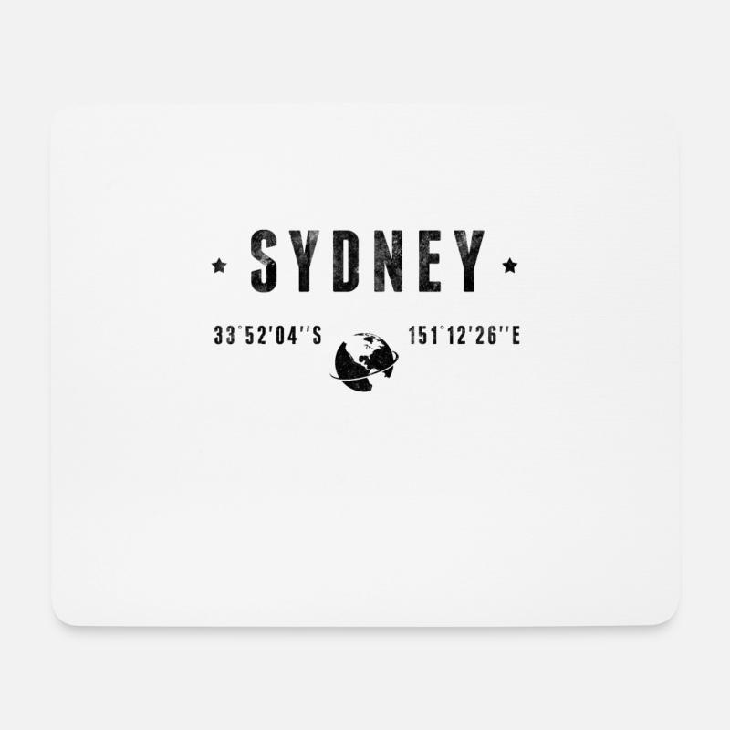 Sydney - Mousepad (Querformat) - Weiß