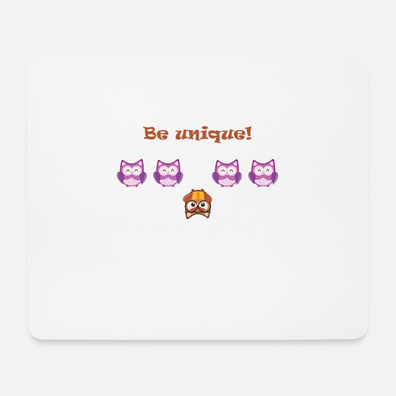 Be Different T-Shirt - Mousepad (Querformat) - Weiß