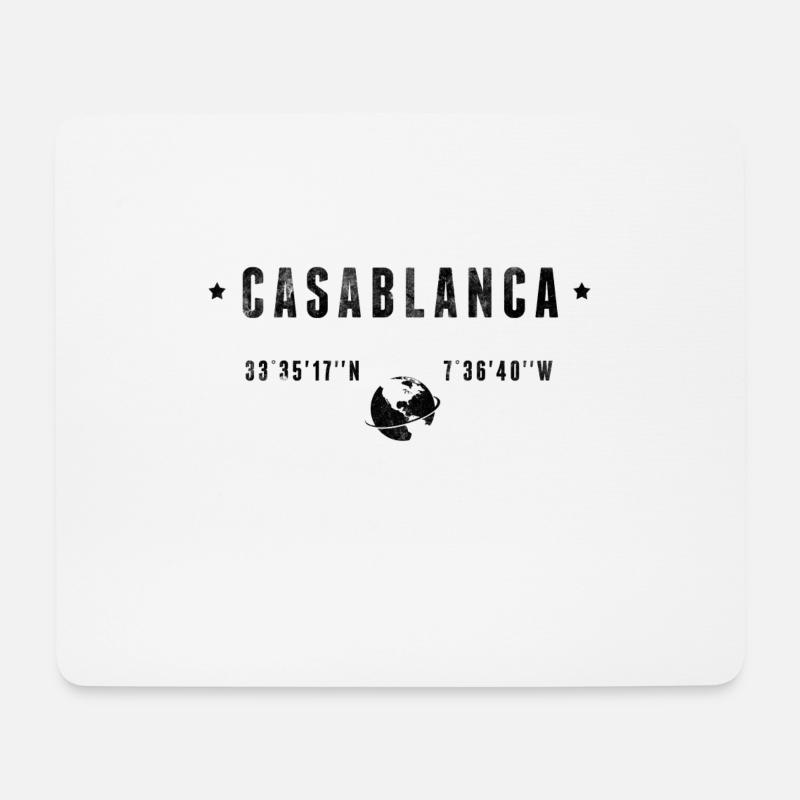 Casablanca - Mousepad (Querformat) - Weiß