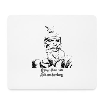 Skanderbeg - Mousepad (Querformat) - Weiß - Vorne
