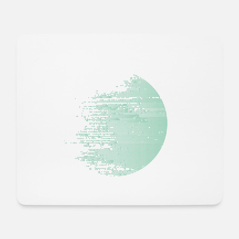 digitaler Kreis - Mousepad (Querformat) - Weiß