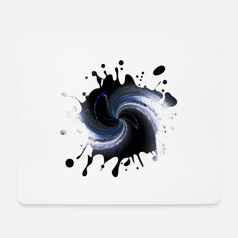Splash Tinte - Mousepad (Querformat) - Weiß