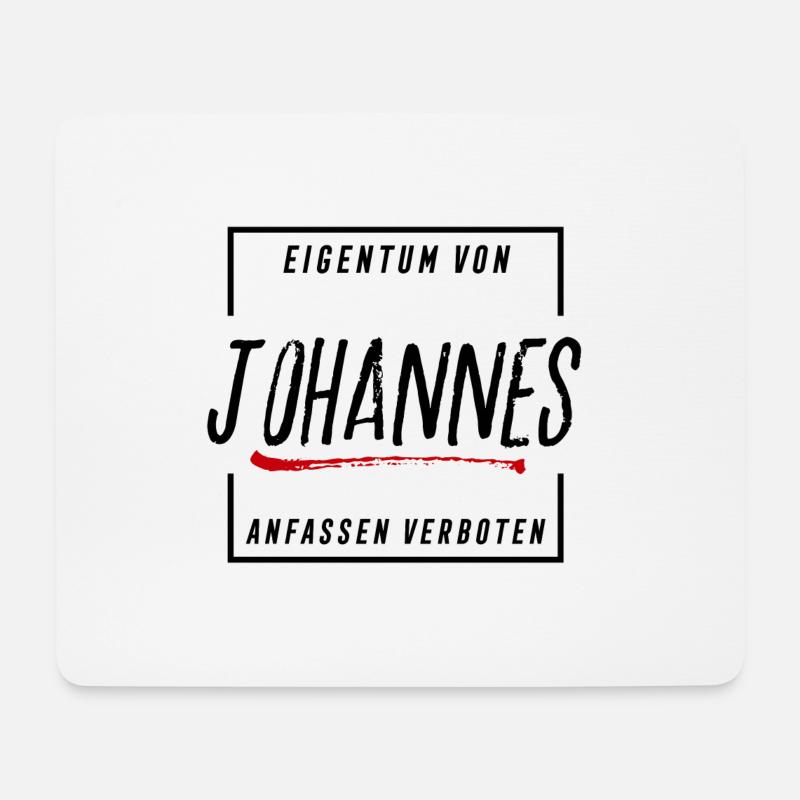 Johannes - Mousepad (Querformat) - Weiß