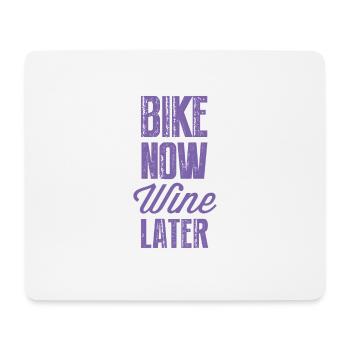 Fahrrad Wein Frauen Sprüche Lustig Radfahrer Rad - Mousepad (Querformat) - Weiß - Vorne