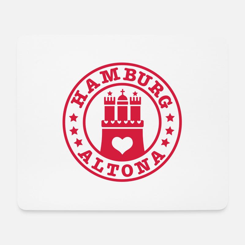 Hamburg Stadtteil Altona 1c - Mousepad (Querformat) - Weiß