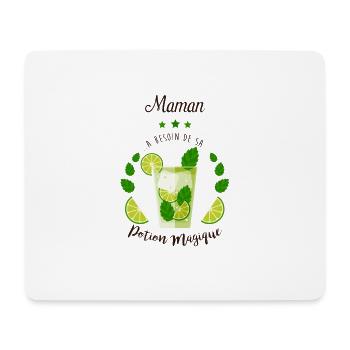 Maman potion magique - Tapis de souris (format paysage) - blanc - Devant
