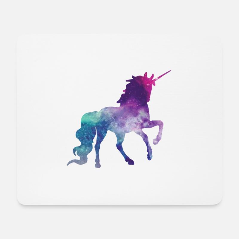 Einhorn - Mousepad (Querformat) - Weiß
