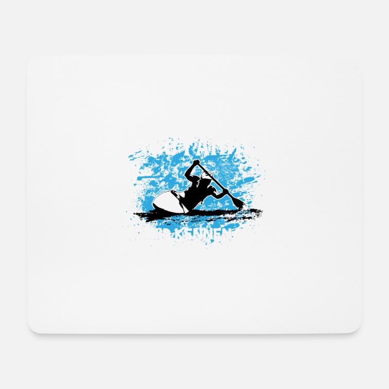 Kanu Fahrer - Mousepad (Querformat) - Weiß