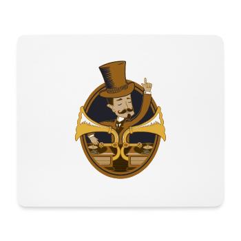 Retro dj vintage - Mouse Pad (horizontal) - white - Front