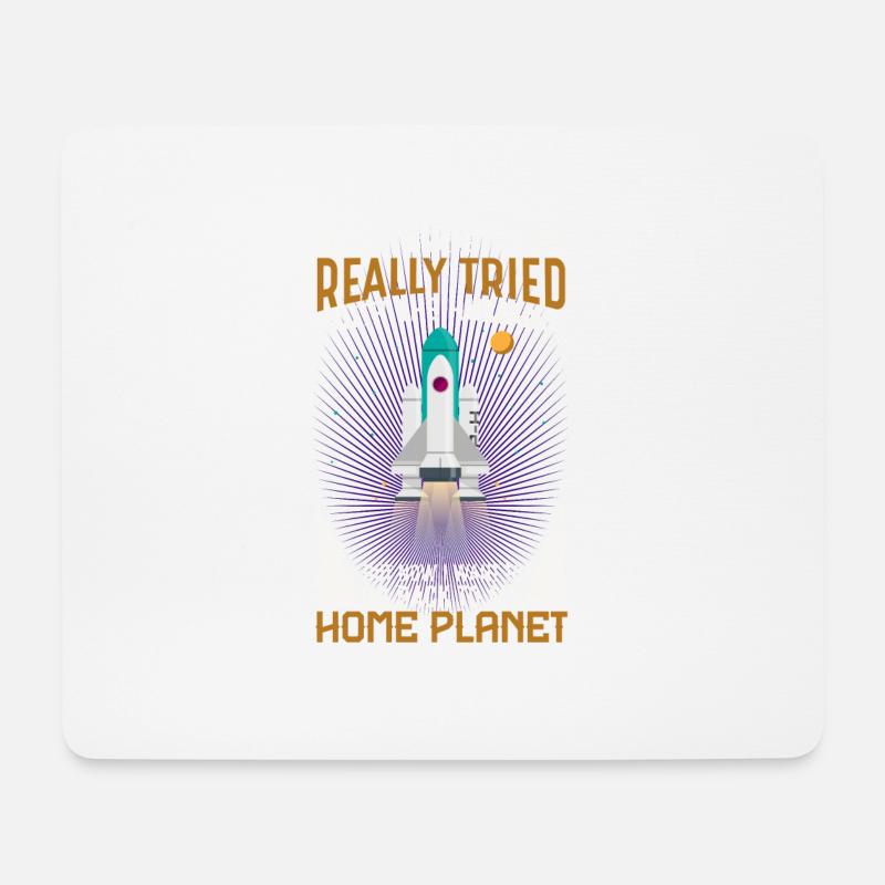 I HAVE REALLY TRIED WITH THE HUMAS! - Mousepad (Querformat) - Weiß