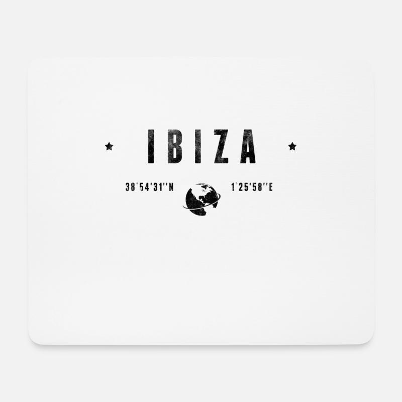 Ibiza - Mousepad (Querformat) - Weiß