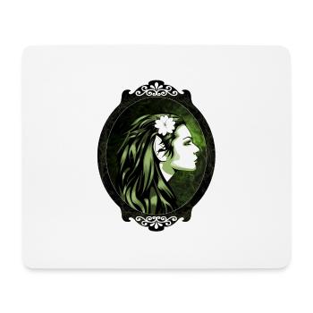 Mystische Elfe - Mousepad (Querformat) - Weiß - Vorne