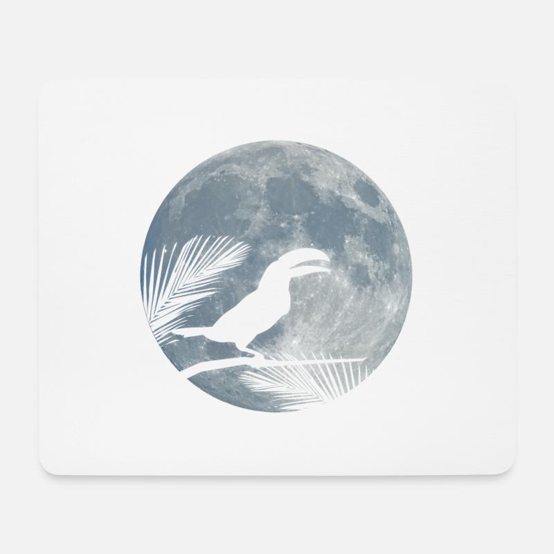 Tukan - Mousepad (Querformat) - Weiß