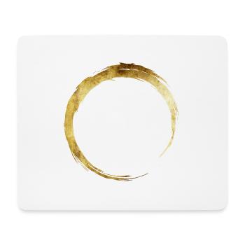 Yoga OM Ring Gold - Mouse Pad (horizontal) - white - Front