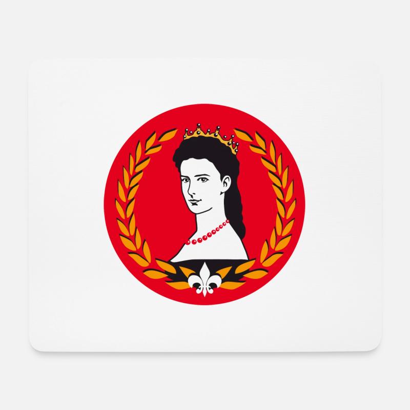 Sissi Kaiserin Elisabeth für Buttons - Mousepad (Querformat) - Weiß