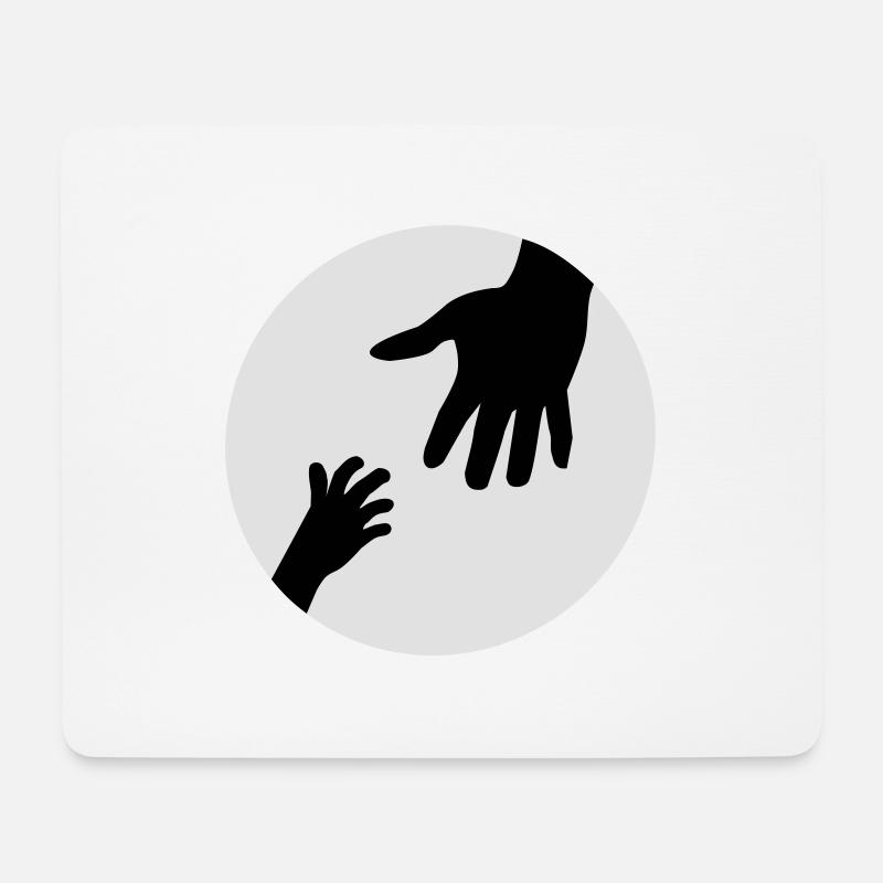 hands - Mouse Pad (horizontal) - white