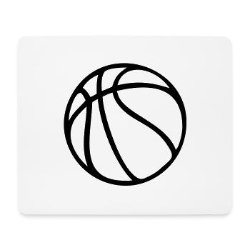Basket-ball Icône - Tapis de souris (format paysage) - blanc - Devant