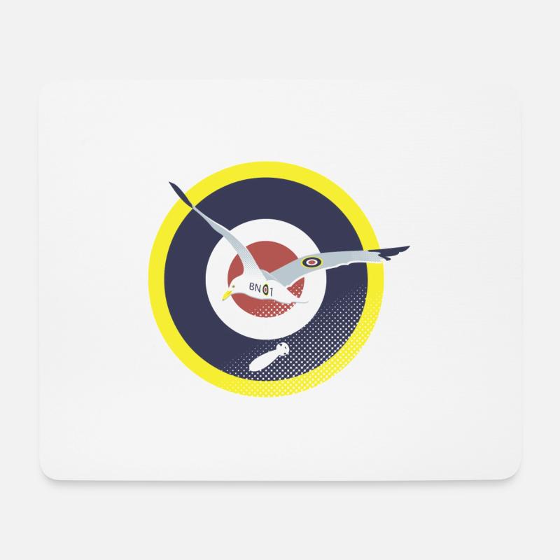 Brighton Bombing Seagull - Mouse Pad (horizontal) - white