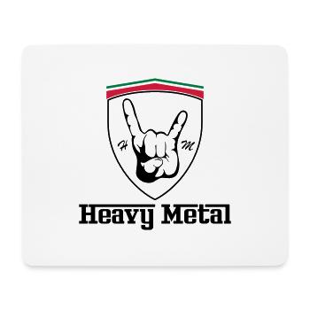 HEAVY METAL!!! Italian Ferrary Style - Mousepad (Querformat) - Weiß - Vorne