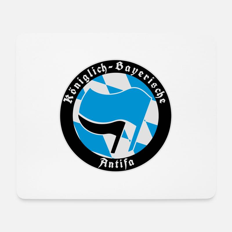 Königlich Bayerische Antifa - Mousepad (Querformat) - Weiß