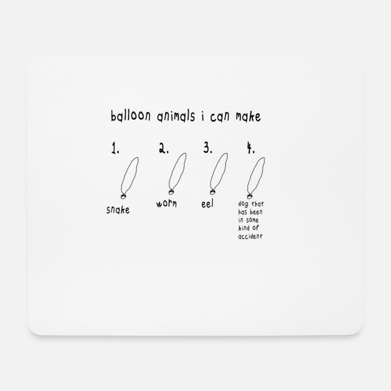 balloon animals - Mouse Pad (horizontal) - white