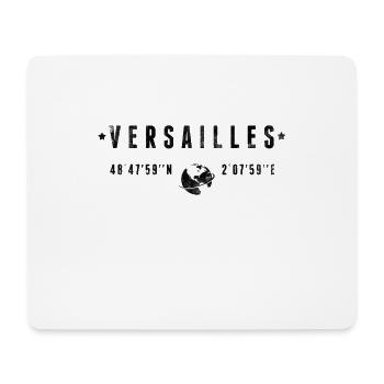 Versailles Coordonnées Géographiques Stylisées - Tapis de souris (format paysage) - blanc - Devant