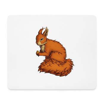 Écureuil - Tapis de souris (format paysage) - blanc - Devant