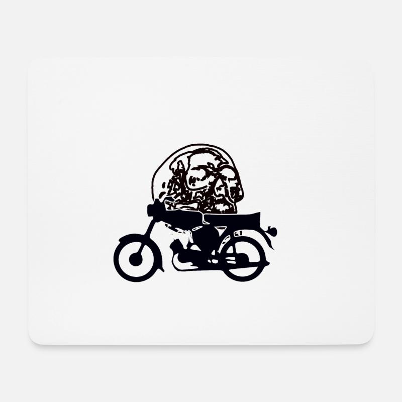 EinZylinderZweiTaktPower - Mousepad (Querformat) - Weiß
