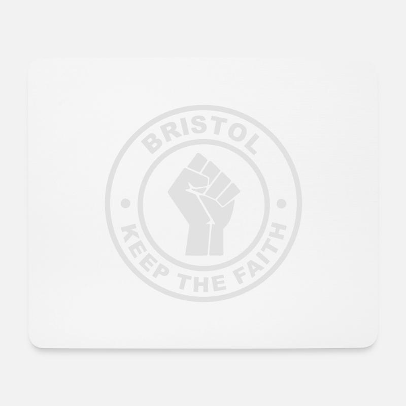 Bristol Keep the Faith - Mousepad (Querformat) - Weiß