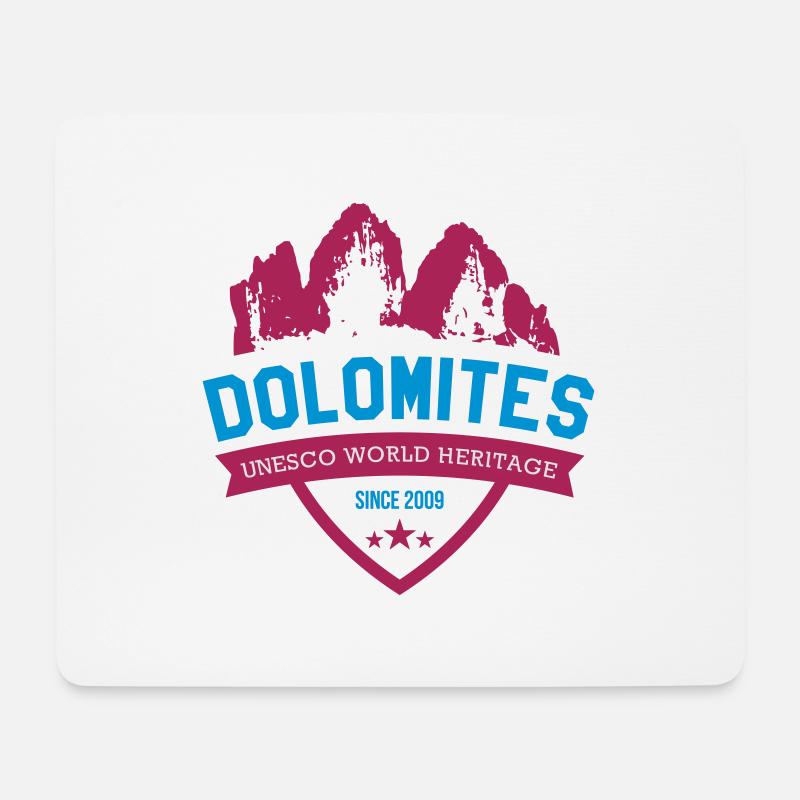 DOLOMITES 2 - Mousepad (Querformat) - Weiß