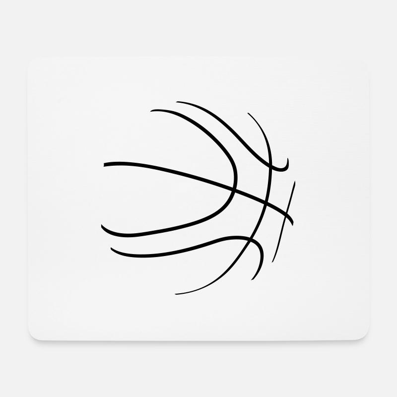 basketballline - Mouse Pad (horizontal) - white
