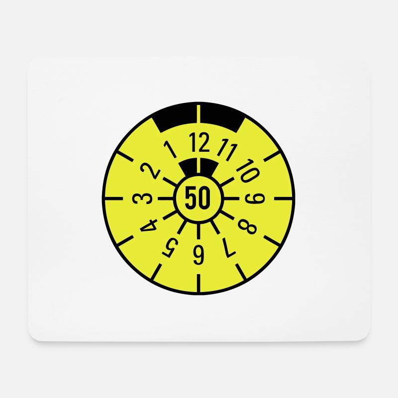 TÜV 1950 - Mousepad (Querformat) - Weiß