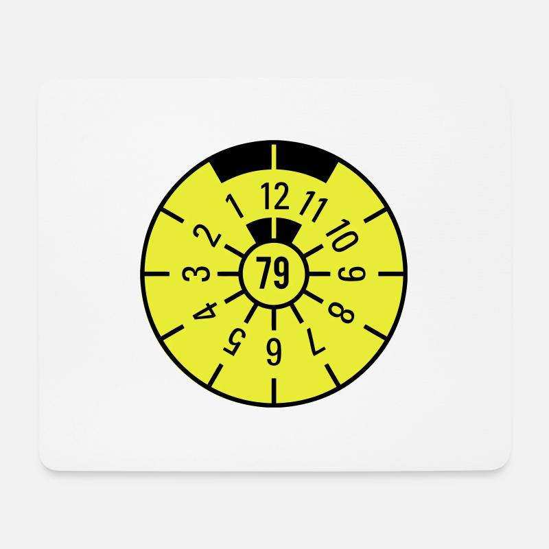 TÜV 1979 - Mousepad (Querformat) - Weiß