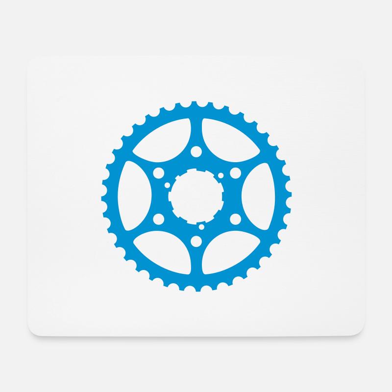 Fahrrad Gang - Mousepad (Querformat) - Weiß