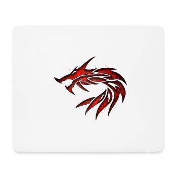 dragon tribal 1a - Tapis de souris (format paysage) - blanc - Devant