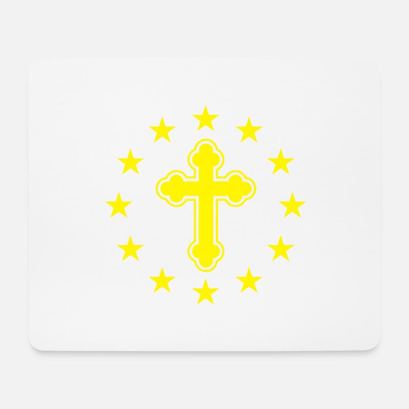 Christliches Europa - Mousepad (Querformat) - Weiß