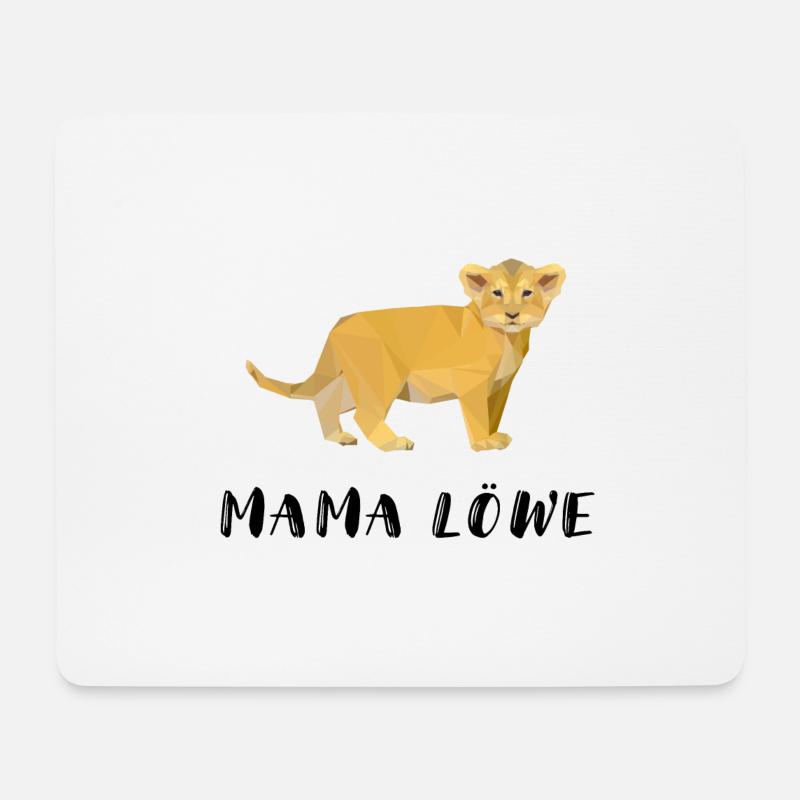 mama Löwe partnerlook familie mutter kämpf geburt - Mousepad (Querformat) - Weiß