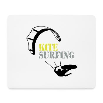 Kitesurfing - Mousepad (Querformat) - Weiß - Vorne