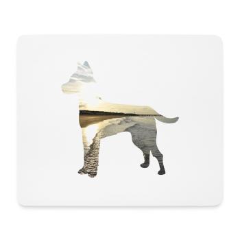 Hund-Nordsee - Mousepad (Querformat) - Weiß - Vorne