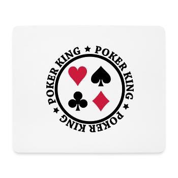 Poker King Design - Mousepad (Querformat) - Weiß - Vorne