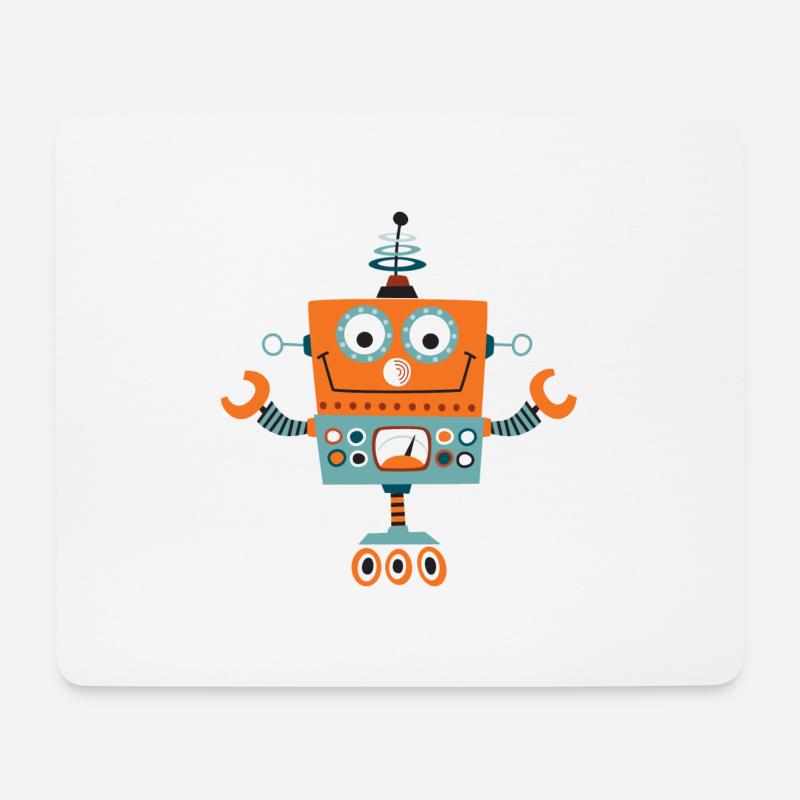 ROBOT 01 - Mouse Pad (horizontal) - white